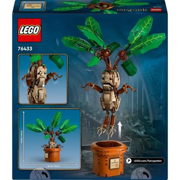 LEGO® Harry Potter 76433 Mandrake - Växt och kruka - Magisk presentidé för barn