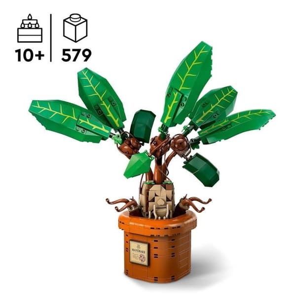 LEGO® Harry Potter 76433 Mandrake - Växt och kruka - Magisk presentidé för barn