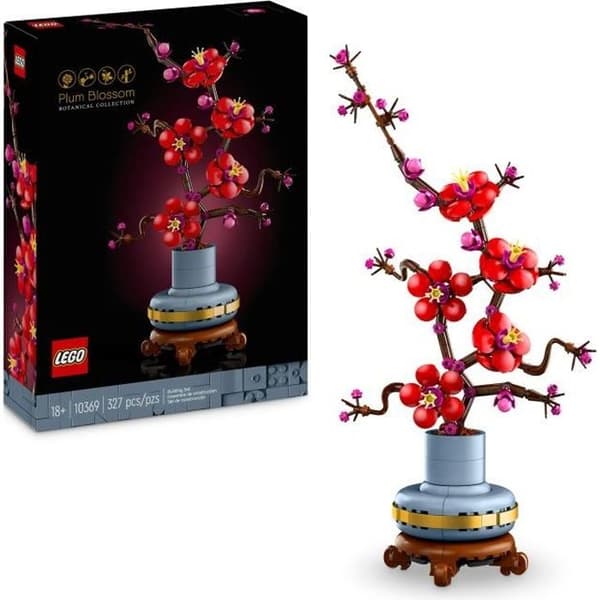 LEGO® Icons 10369 Plommonblommor - Blomsterdekoration inomhus, set för vuxna