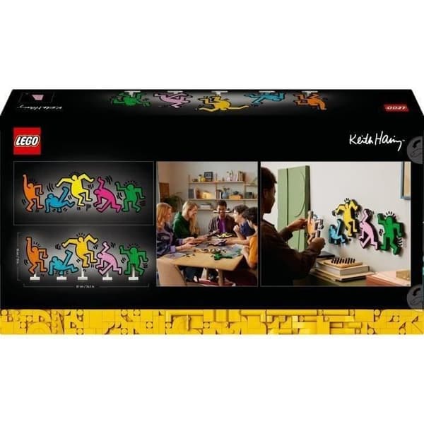 LEGO® 31216 Art Keith Haring, De Dansande Figurer, Inredning och Byggsats för Vuxna