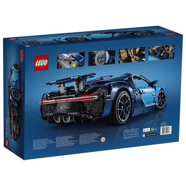LEGO® Technic 42083 Bugatti Chiron Exklusiv supersportbil samlarmodell, byggbar modellsats för vuxna