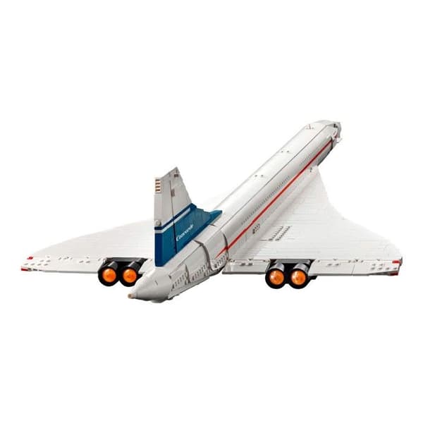 LEGO Icons Le Concorde, Modelleringsflygplan för vuxna, Flygplansset med autentiska detaljer och 3 lägen