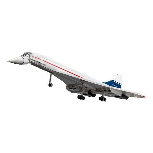 LEGO Icons Le Concorde, Modelleringsflygplan för vuxna, Flygplansset med autentiska detaljer och 3 lägen