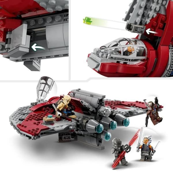 LEGO® Star Wars Ahsoka Tano's T-6 Shuttle 75362 - Stud Launcher Ship - 4 karaktärer