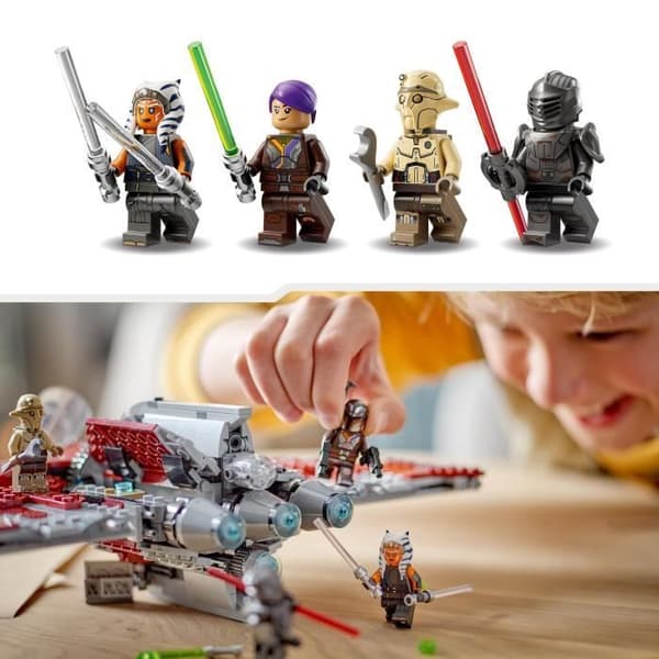 LEGO® Star Wars Ahsoka Tano's T-6 Shuttle 75362 - Stud Launcher Ship - 4 karaktärer