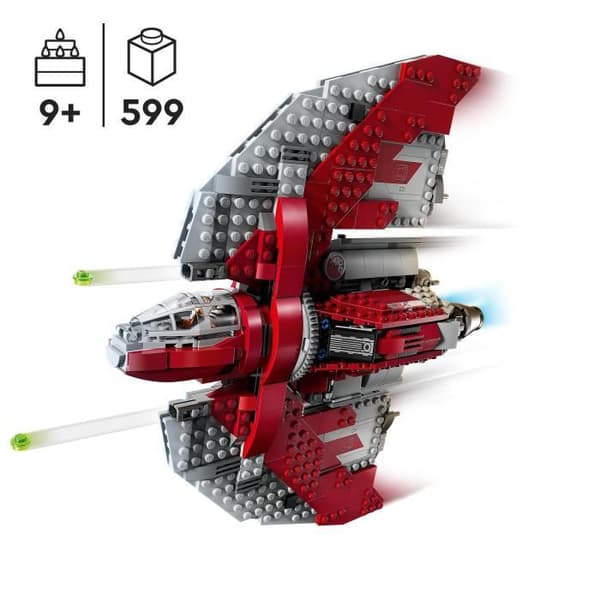 LEGO® Star Wars Ahsoka Tano's T-6 Shuttle 75362 - Stud Launcher Ship - 4 karaktärer