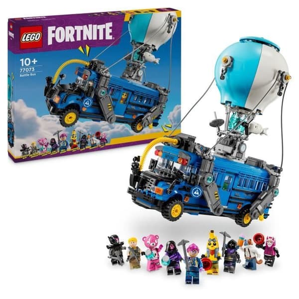 LEGO Fortnite 77073 Battle Bus - Samlarbyggnadsset inspirerat av videospelet