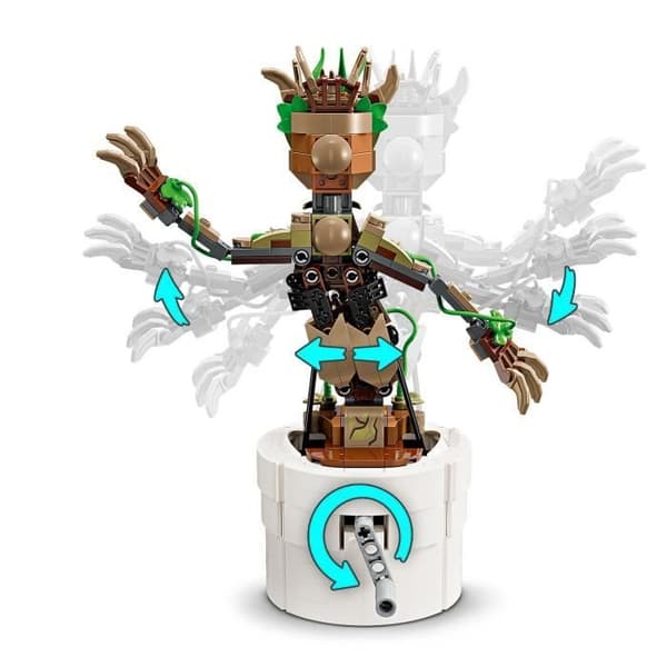 LEGO® Marvel 76297 Baby Groots dans, animerad byggbar leksak för barn