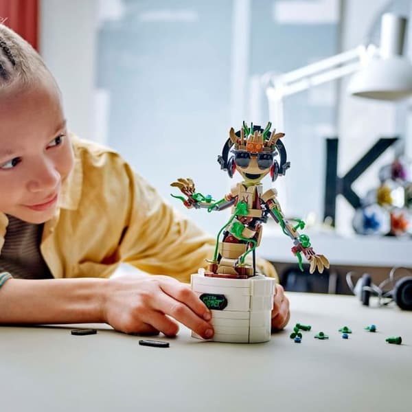 LEGO® Marvel 76297 Baby Groots dans, animerad byggbar leksak för barn