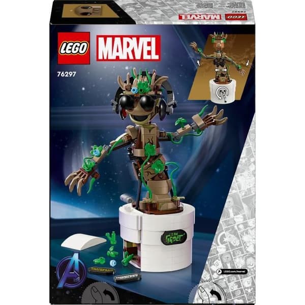 LEGO® Marvel 76297 Baby Groots dans, animerad byggbar leksak för barn