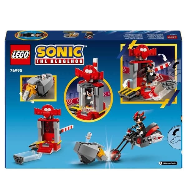 LEGO® 76995 Sonic The Hedgehog Shadow Escape, Motorcykelleksak, Sonic Video Game Character Minifigures