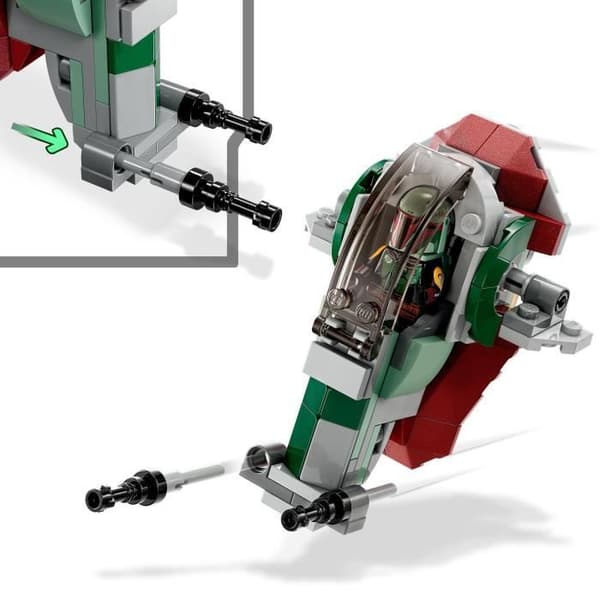 LEGO® Star Wars 75344 Boba Fetts skepp Microfighter - Vit - För barn från 6 år och uppåt