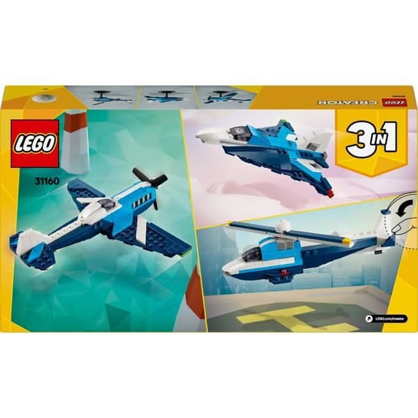 LEGO Creator 31160 3-i-1 flygplan: racingplanet - Byggspel från 7 år