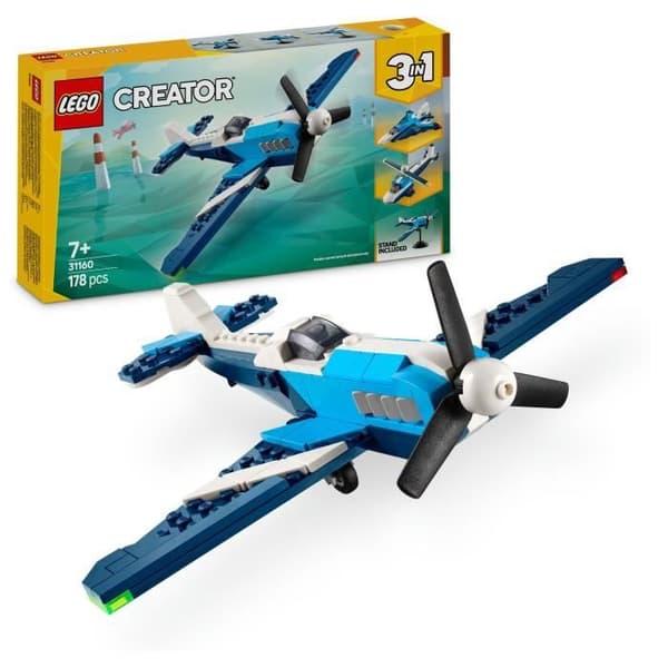 LEGO Creator 31160 3-i-1 flygplan: racingplanet - Byggspel från 7 år