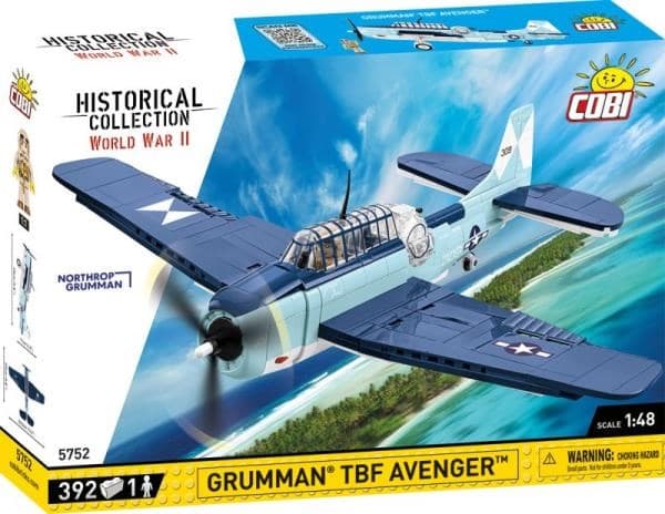 COBI 5752 Historisk samling WWII Grumman TBF Avenger 392 Pads