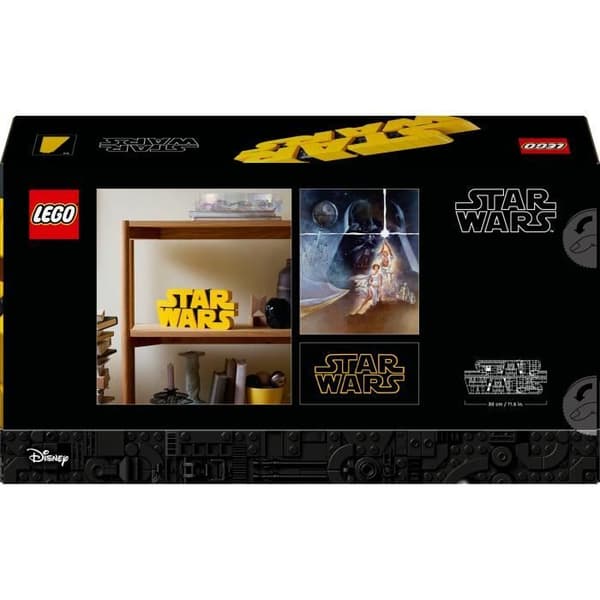 LEGO Star Wars 75407 Star Wars-logotyp i byggstenar - Byggsats för vuxna – Inredning