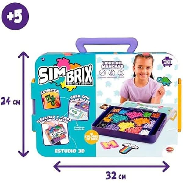 Byggleksak - BIZAK - Bizak Simbrix Studio 3D - 16 färger - 4030 stycken - Blandat
