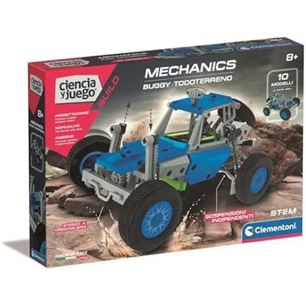 Byggsats - CLEMENTONI - All-Terrain Buggy - Ålder 8 och uppåt - Pedagogiskt spel - Kreativ montering