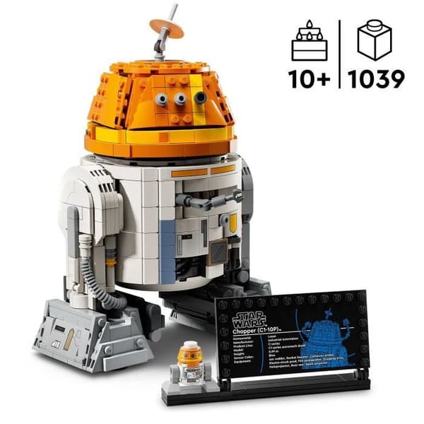 LEGO Star Wars 75416 Ahsoka Le Droïde Astromécano Chopper (C1-10P), Byggsats, från 10 år