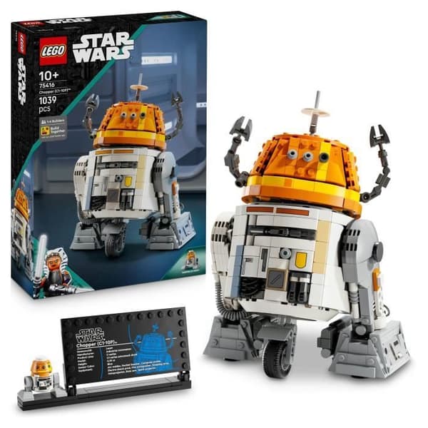 LEGO Star Wars 75416 Ahsoka Le Droïde Astromécano Chopper (C1-10P), Byggsats, från 10 år