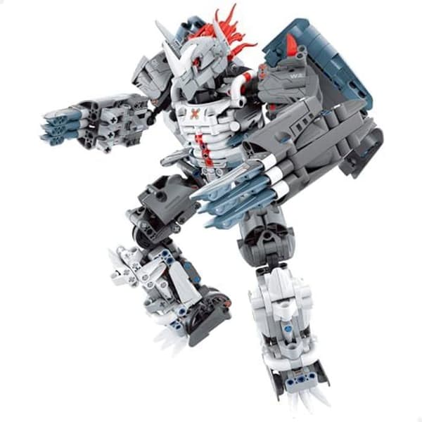 Byggset - COLORBABY - iM.Master 85447 - Noshörningsrobot - 965 bitar - Ledad design