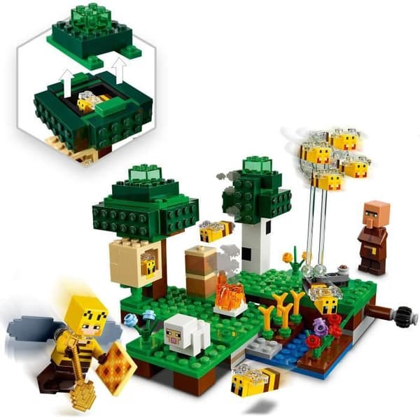 LEGO® Minecraft 21165 Kupan, leksaken med får, bin och bybor minifigurer