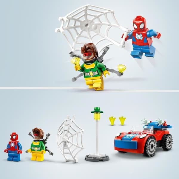LEGO® Marvel 10789 Spider-Man och Doctor Octopus' bil, leksak med spider och klossar