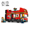 Miniatyrbild 2 av 6: LEGO® City 60407 Den röda dubbeldäckarbussen, leksaksbussen, fordon för barn från 7 år och uppåt