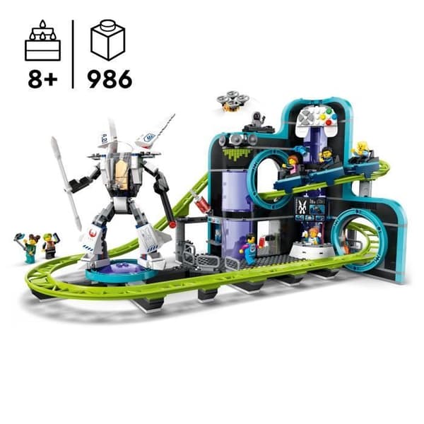 LEGO® City 60421 Robot World Amusement Park - Nöjespark för barn i åldrarna 8
