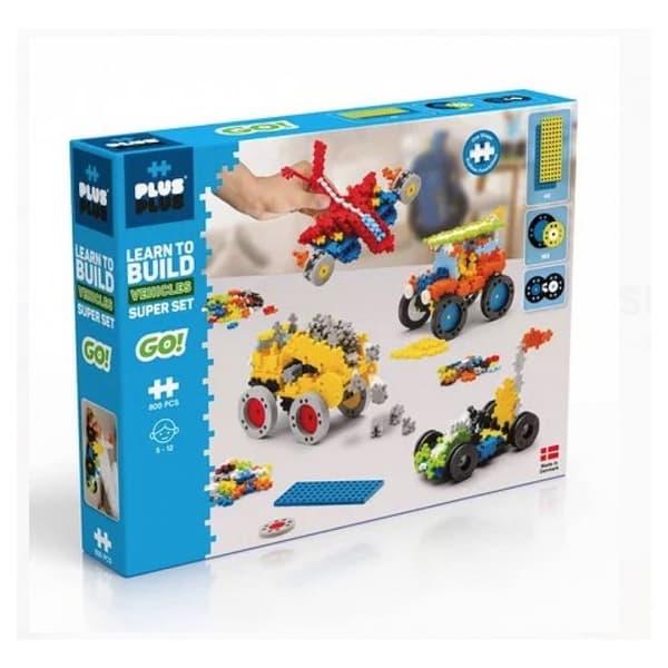 Discovery kit 800 stycken Mini modell GO fordon - Plus Plus