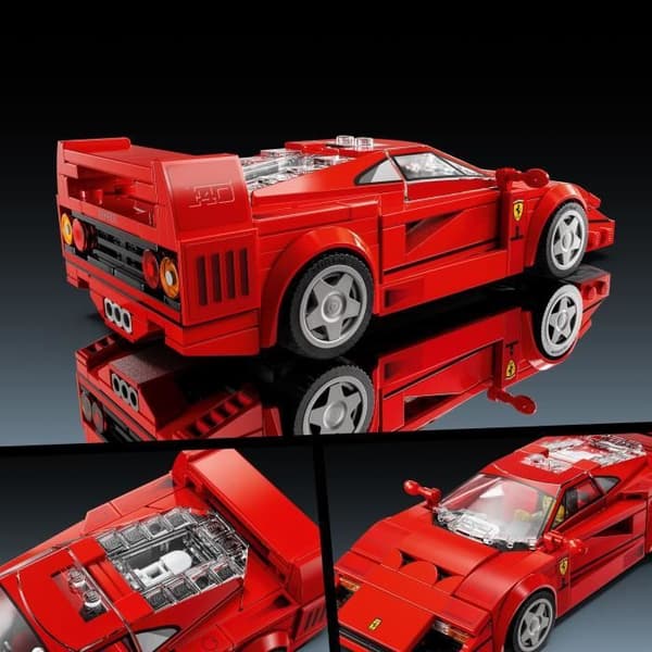 LEGO® Speed Champions 76934 Ferrari F40 Supercar – Leksaksfordon för pojkar och flickor