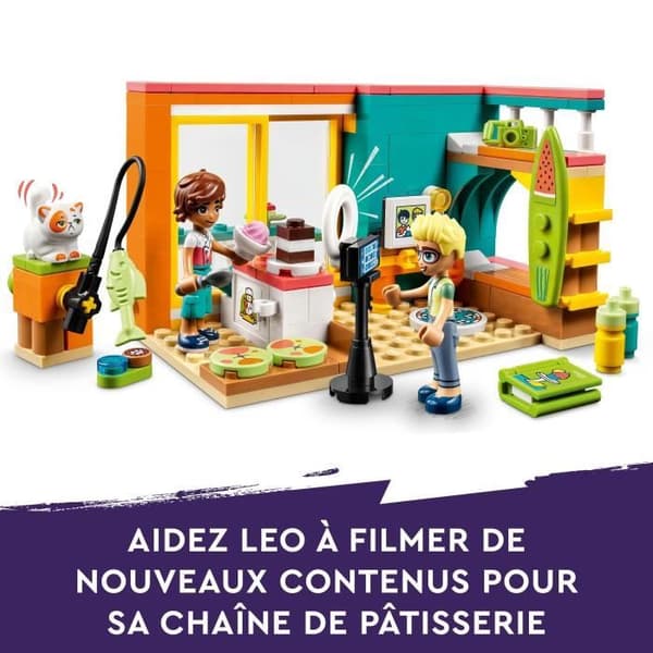 LEGO® Friends 41754 Leos rum, leksak på bageriet, med minidocka
