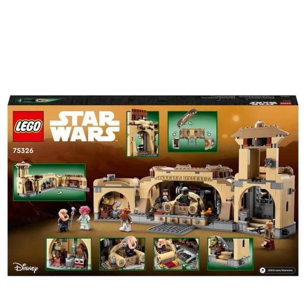 LEGO® 75326 Star Wars Boba Fetts tronrum, byggbar leksak för barn över 9 år, med Jabbas palats