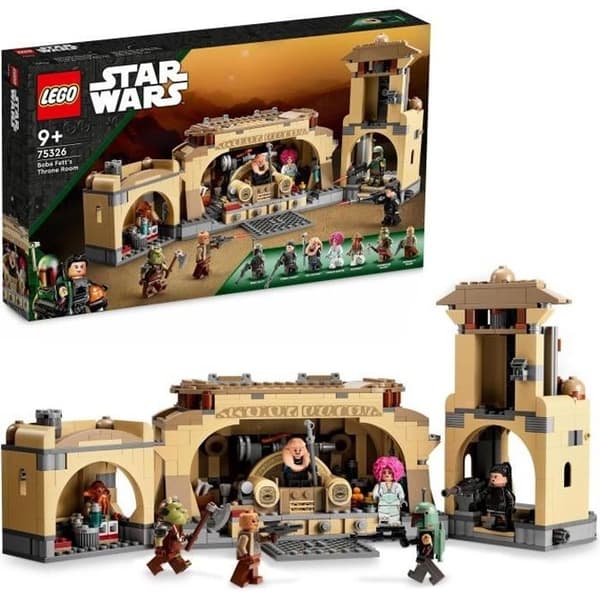LEGO® 75326 Star Wars Boba Fetts tronrum, byggbar leksak för barn över 9 år, med Jabbas palats