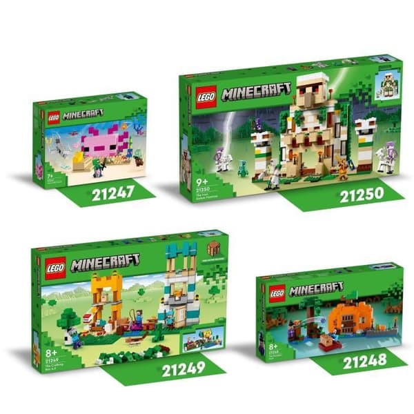 LEGO® Minecraft 21248 Pumpa Farm, Toy House med Steve och Witch minifigurer