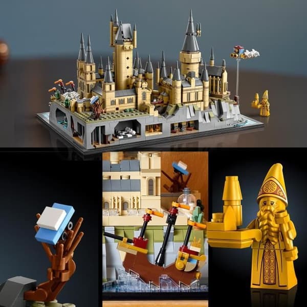 LEGO® Harry Potter 76419 Hogwarts slott och mark, byggbar modellsats för vuxna, inkluderar ikoniska platser