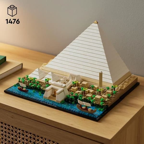 LEGO® 21058 arkitektur Den stora pyramiden i Giza, kreativ hobbymodell att bygga, världsmonument och dekoration