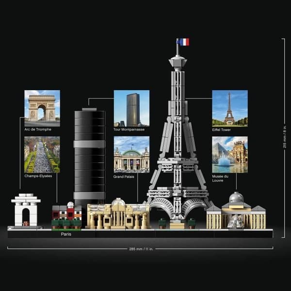 LEGO® 21044 Architecture Paris-modell att bygga med Eiffeltornet, Skyline Collection, heminredning, presentidé