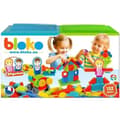 Miniatyrbild 1 av 4: Byggleksak - BLOKO - Box med 150 st med 2 spelbrädor och 2 familjefigurer