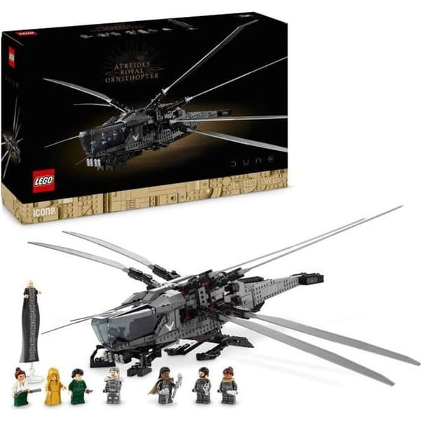 LEGO Icons Dune Atreides Royal Ornithopter, samlaruppsättning för vuxna, presentidé för kvinnor, män och filmälskare