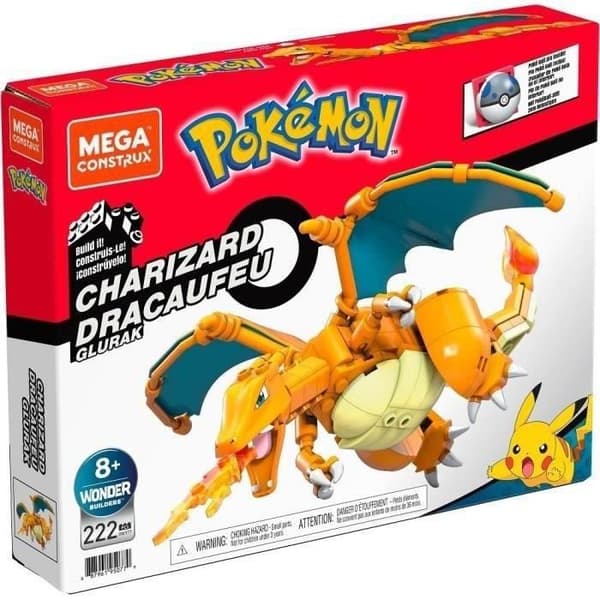 Mega Construx - Pokemon Charizard att bygga - Byggstenar - Från 8 år GWY77