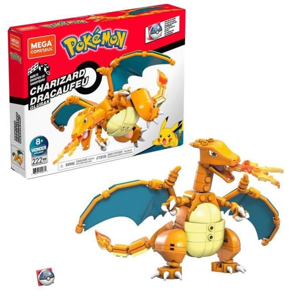 Mega Construx - Pokemon Charizard att bygga - Byggstenar - Från 8 år GWY77