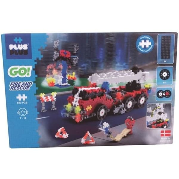 Box Mini 500 stycken GO brandman - Plus Plus