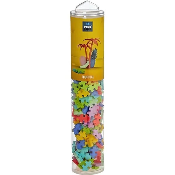 Byggspel - Plus Plus - Mega tropiskt rör - 240 stycken - Flerfärgad