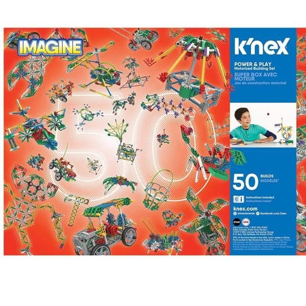 Motoriserat byggspel - KNEX - Imagine Power & Play - 529 stycken - Unikt