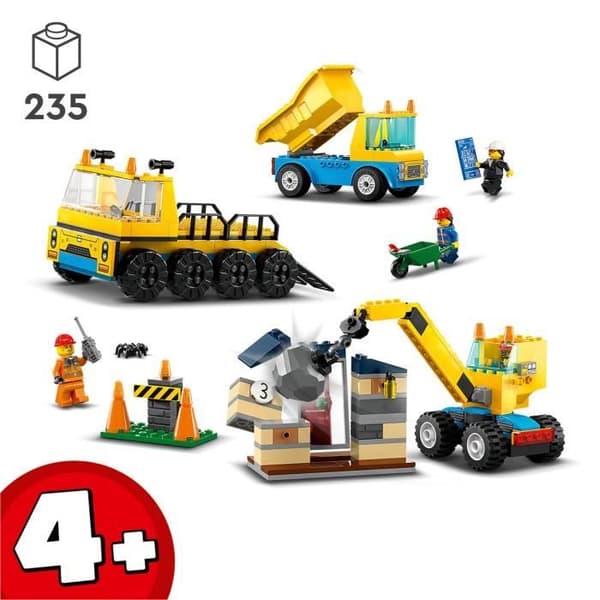 LEGO® City 60391 entreprenadlastbilar och konstruktionsmaskinleksak för konstruktionsmaskiner