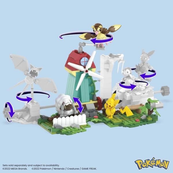 Mega Construx - Pokemon - Mühlen på landet - Byggsats - 6 år och uppåt