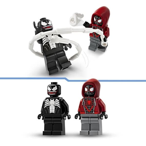 LEGO® 76276 Marvel Venom vs. Miles Morales Robotrustning, byggleksak med minifigurer