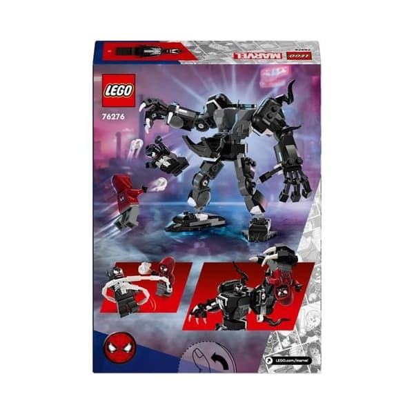 LEGO® 76276 Marvel Venom vs. Miles Morales Robotrustning, byggleksak med minifigurer