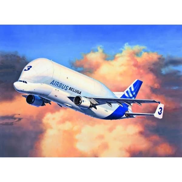 Flygplansmodell - Revell - Airbus A300-600ST Beluga - Vit - Blandat - Vuxen